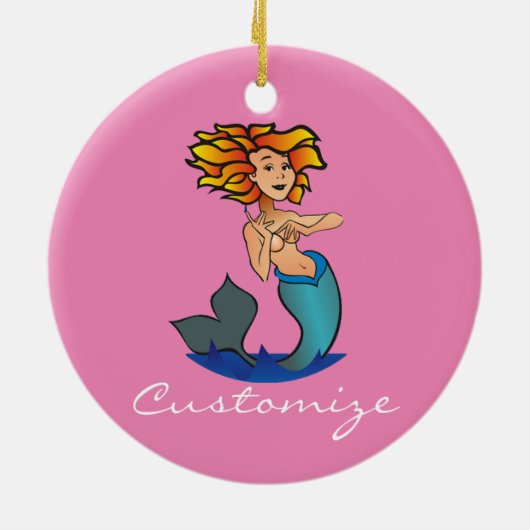 Mermaid Thunder_Cove Keramik Ornament (Hinten)