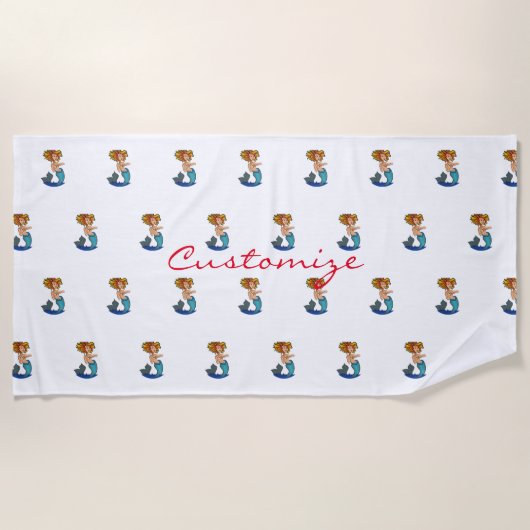 Mermaid Thunder_Cove Strandtuch (Vorderseite)