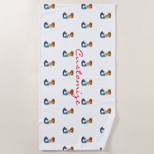 Mermaid Thunder_Cove Strandtuch (Vorderseite)