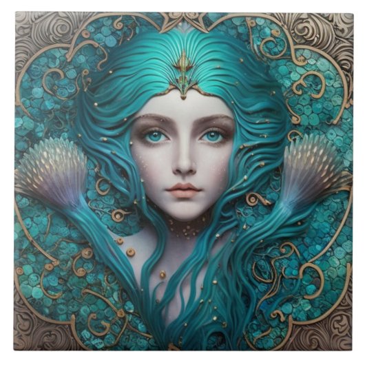 Mermaid Tile Fliese (Vorderseite)