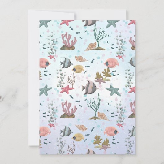 Mermaid Time Capsule Meldung an Sie leere Karten (Rückseite)