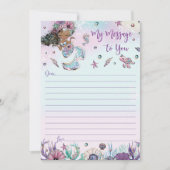 Mermaid Time Capsule Meldung an Sie leere Karten (Vorderseite)