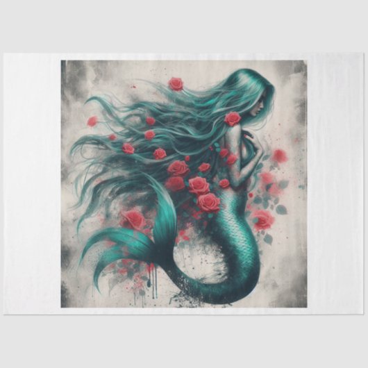 Mermaid Tissue Paper Seidenpapier (Vorderseite)
