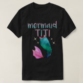 Mermaid Titi Puerto Rico Tante Mermaid Lover T-Shirt (Design vorne)