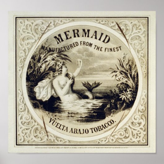 Mermaid Tobacco Poster (Vorne)