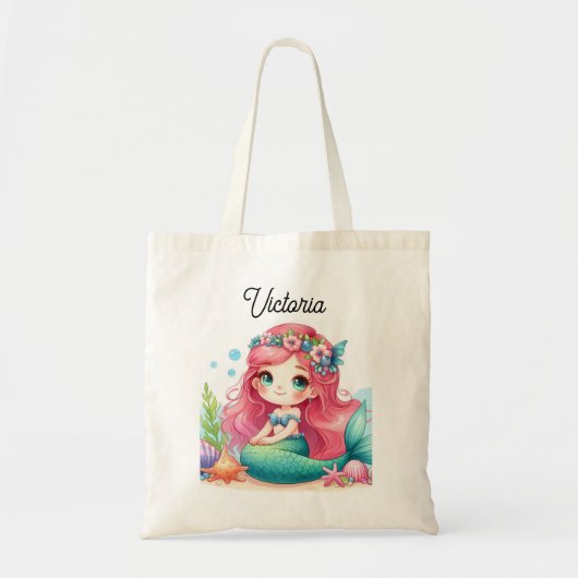 Mermaid Tote Bag Tragetasche (Vorne)