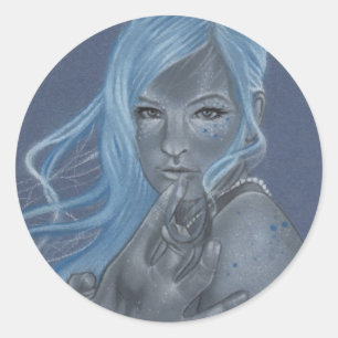Mermaid-Touch-Aufkleber Runder Aufkleber