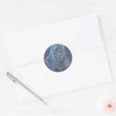 Mermaid-Touch-Aufkleber Runder Aufkleber (Umschlag)
