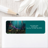 Mermaid Treasure Rücksendeadressen-Aufkleber (Insitu)