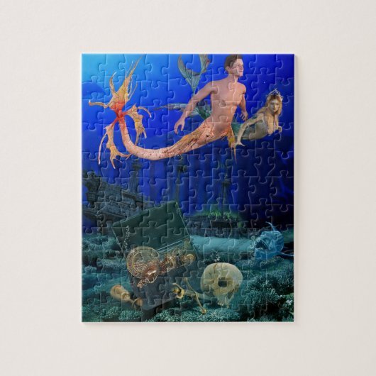 Mermaid Treasure Underwater Puzzle (Vertikal)