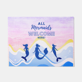 Mermaid Trio | Alle Mermaids Begrüßungstüren Mat Fußmatte