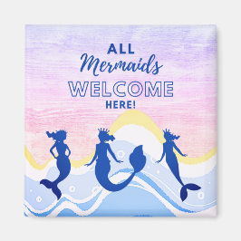 Mermaid Trio | Alle Mermaids Willkommensmagnet Magnet