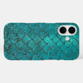 Mermaid Türkis iPhone Fall Case-Mate iPhone Hülle (Rückseite (Horizontal))