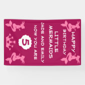 Mermaid Twin Sisters Banner (Horizontal)