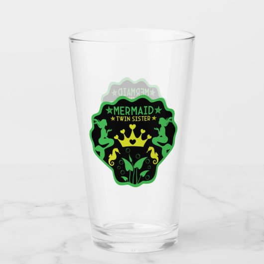 Mermaid Twin Sisters Glas (Vorderseite)