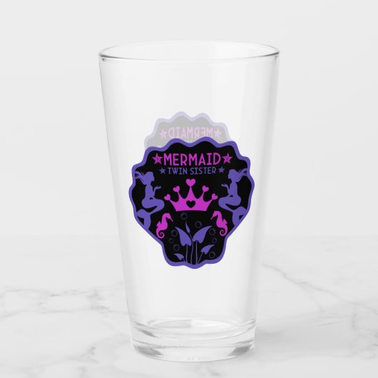 Mermaid Twin Sisters Glas (Vorderseite)
