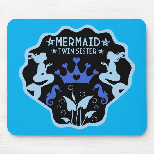 Mermaid Twin Sisters Mousepad (Vorne)