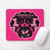 Mermaid Twin Sisters Mousepad (Mit Mouse)