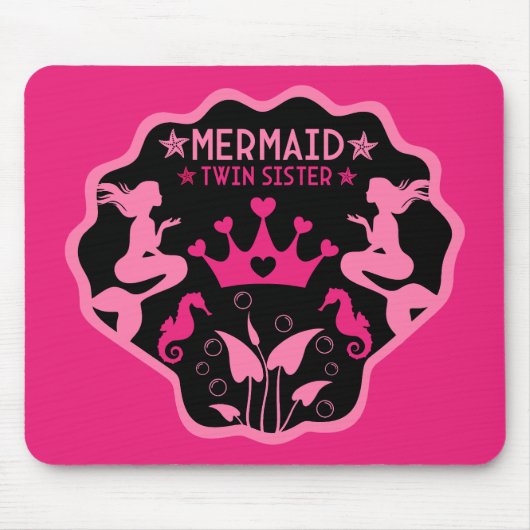Mermaid Twin Sisters Mousepad (Vorne)