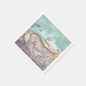 Mermaid und Baby-Dusche Napkins Serviette (Ecke)