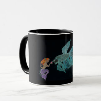 Mermaid und Betta Fish Tasse