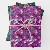 Mermaid und Dragon Scales Wrapping Paper Geschenkpapier Set (Beispiel)