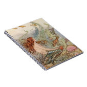 Mermaid und Fish Fantasy-Notebook Notizblock (Rechte Seite)