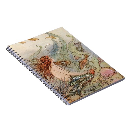 Mermaid und Fish Fantasy-Notebook Notizblock (Rechte Seite)