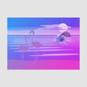 Mermaid und Flamingo Tissue Paper Seidenpapier