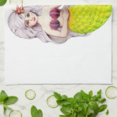 Mermaid und Freund Geschirrtuch (Gefaltet)