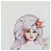 Mermaid und Freund Stoff (Nahaufnahme)