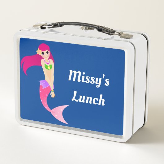 Mermaid und Friends Metal Lunchbox (Rückseite)