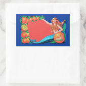 Mermaid und Fruchtkäserei - Art Rechteckiger Aufkleber (Tasche)