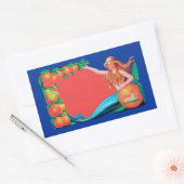 Mermaid und Fruchtkäserei - Art Rechteckiger Aufkleber (Umschlag)