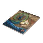 Mermaid und Peacock Fliese (Seite)