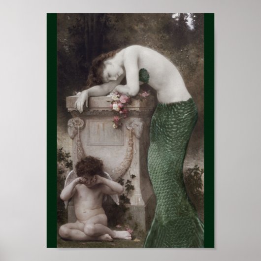 Mermaid und Tiny Cupid Poster (Vorne)