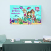 Mermaid Under Sea Birthday Banner (Messeveranstaltung)