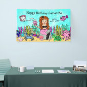 Mermaid Under Sea Birthday Banner (Messeveranstaltung)