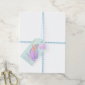 Mermaid Under Sea Birthday Blue Vielen Dank Geschenkanhänger (Mit Garn)