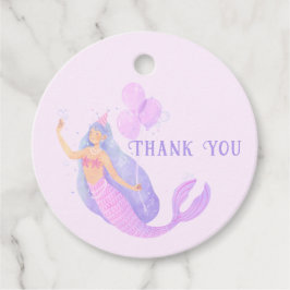 Mermaid Under Sea Birthday Girl Danke Geschenkanhänger