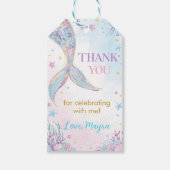 Mermaid Under Sea Birthday Vielen Dank Geschenkanhänger (Vorderseite)