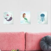 Mermaid Under The Sea 3 Print Set (Wohnzimmer)