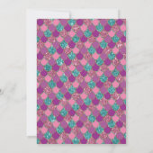 Mermaid Under The Sea Birthday Einladung (Rückseite)