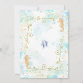 Mermaid Under the Sea Birthday  Einladung (Rückseite)