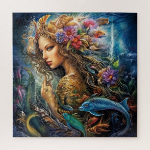 Mermaid Underwater Portrait Puzzle