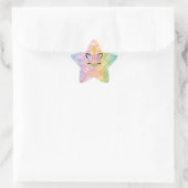 Mermaid Unicorn Cheer Loud Chine Bright Sparkle Stern-Aufkleber (Tasche)