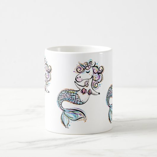 Mermaid Unicorn Kaffeetasse (Mittel)