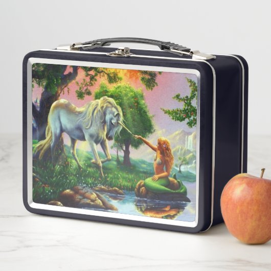 Mermaid & Unicorn Metall Brotdose (Beispiel)