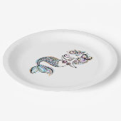 Mermaid Unicorn Pappteller (Schrägansicht)