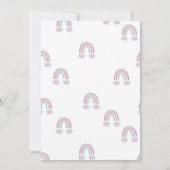 Mermaid Unicorn Party Invitation Einladung (Rückseite)